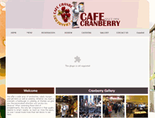 Tablet Screenshot of cafecranberry.com